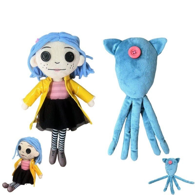 Jualan heba gaya baru hantu ibu Coraline Squid Caroline sotong boneka mewah boneka percutian anime