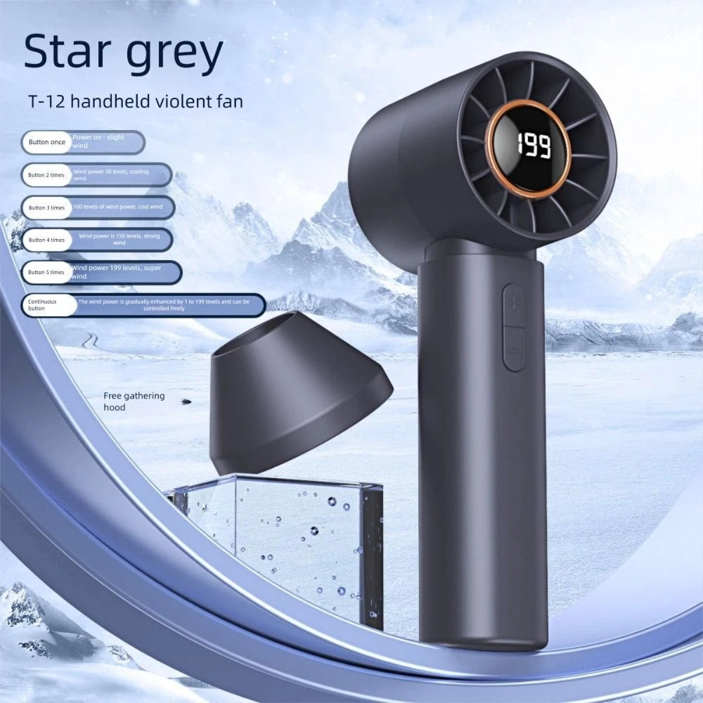 199 Speed Portable USB Mini Fan kipas mini kipas tangan Mini Fan Rechargeable Handheld Fan with Led Display