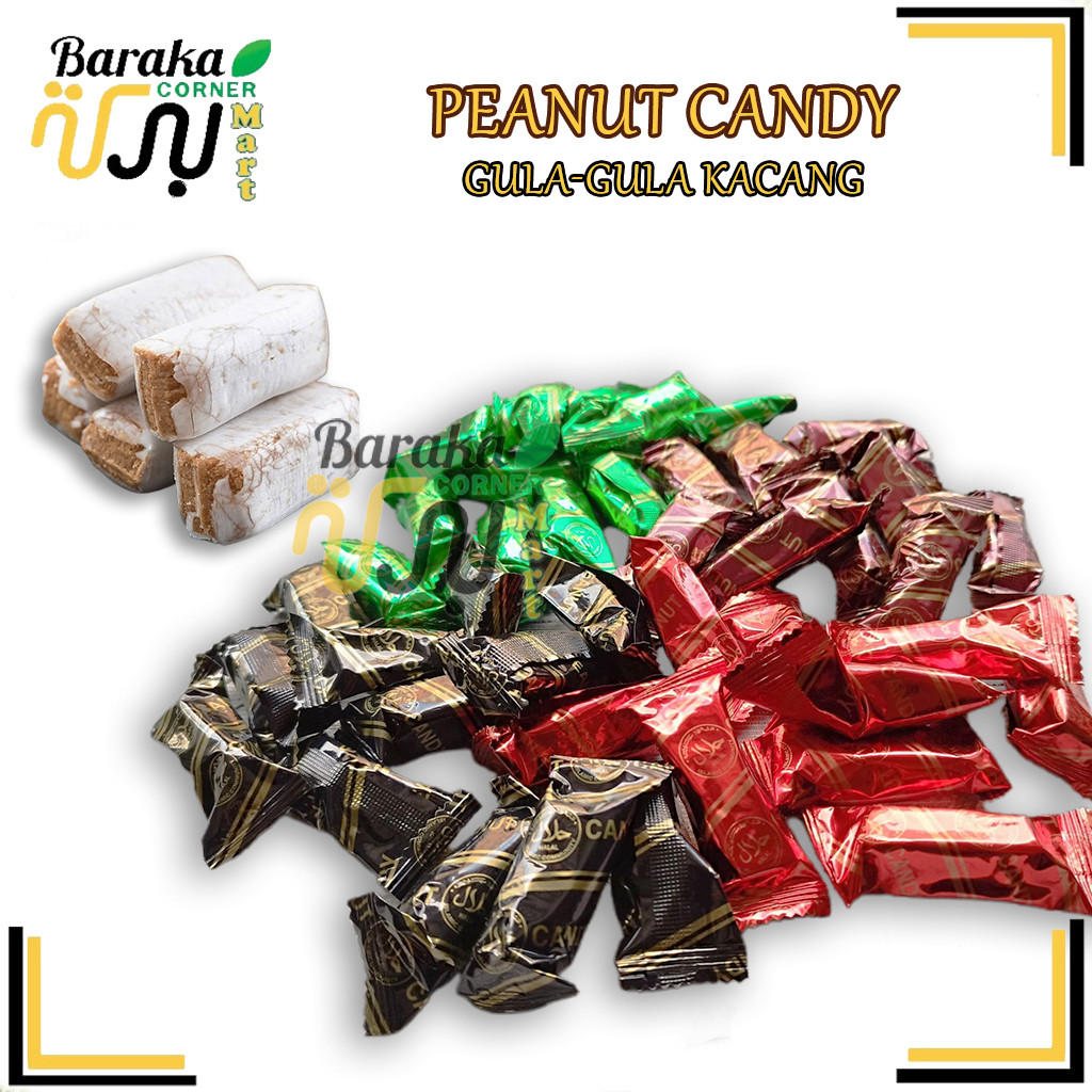 Gula-gula Kacang Tumbuk Sedap Peanut Candy Barley | Biskut Barli Kuih Raya 100g / 200g / 500g