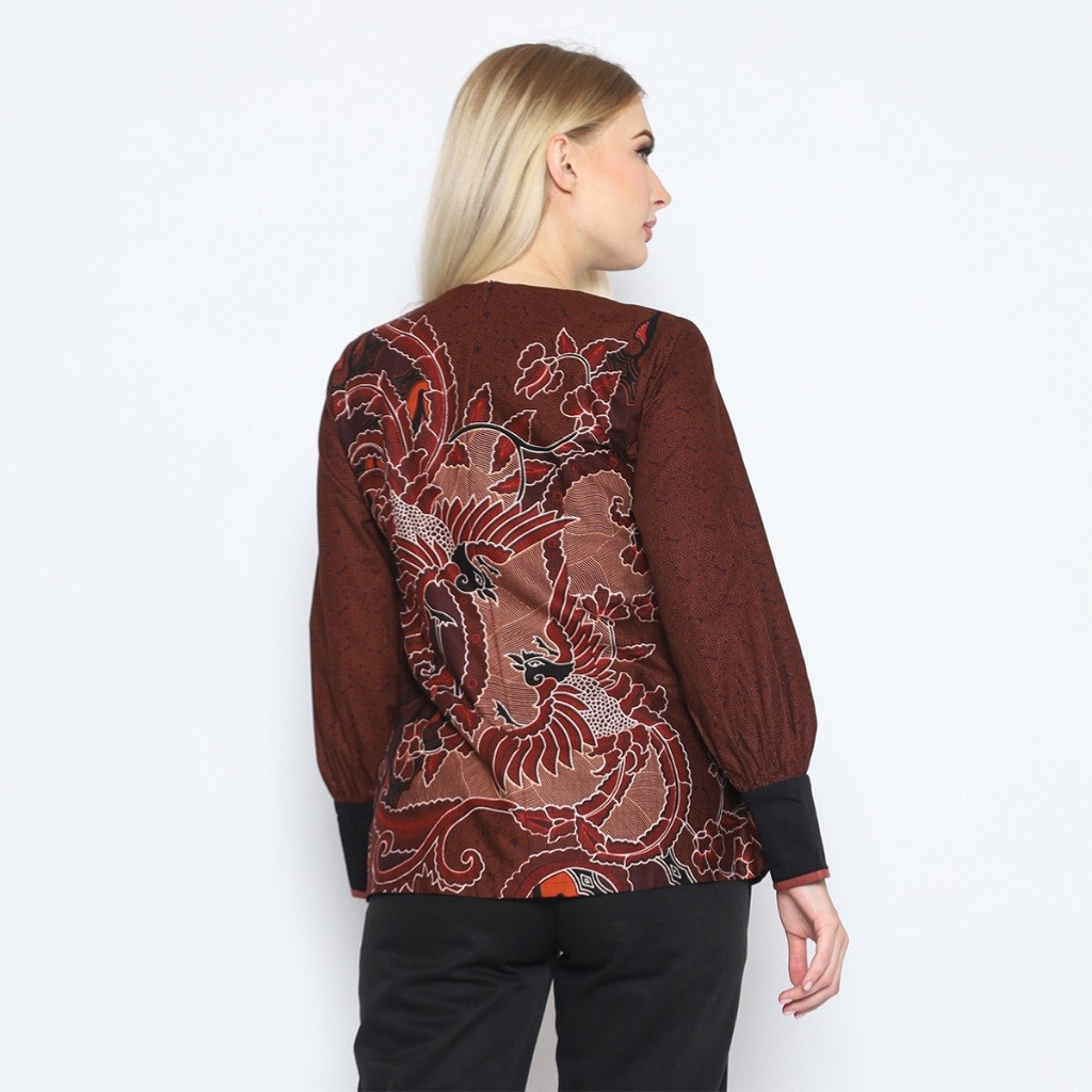 Multi Have My Aksa Women's Batik Blouse Cassia Cairo Quality Premium