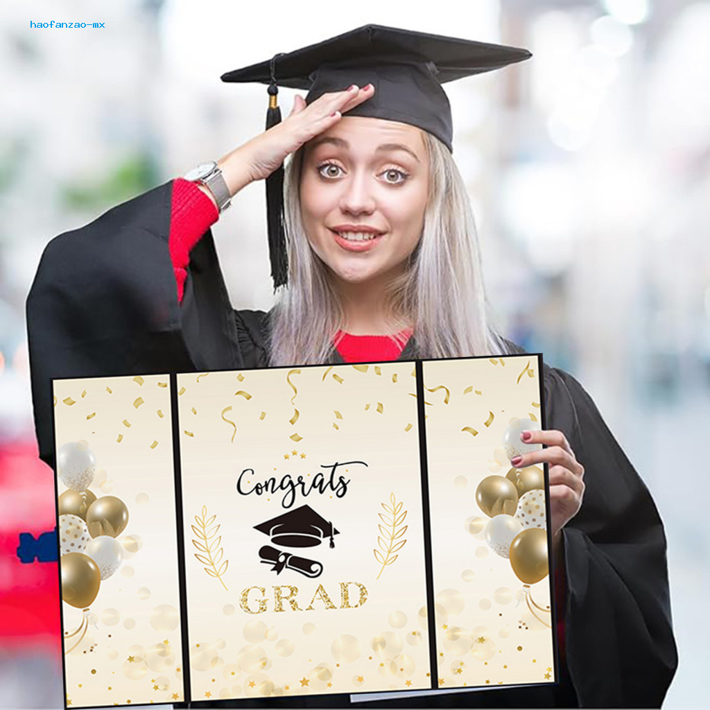 haofanzao Graduation Guest Book Graduation Celebration Memorabilia Gold Black Graduation Signature Book Perfect for College High School Grad Party Supplies Guest for Celebrations