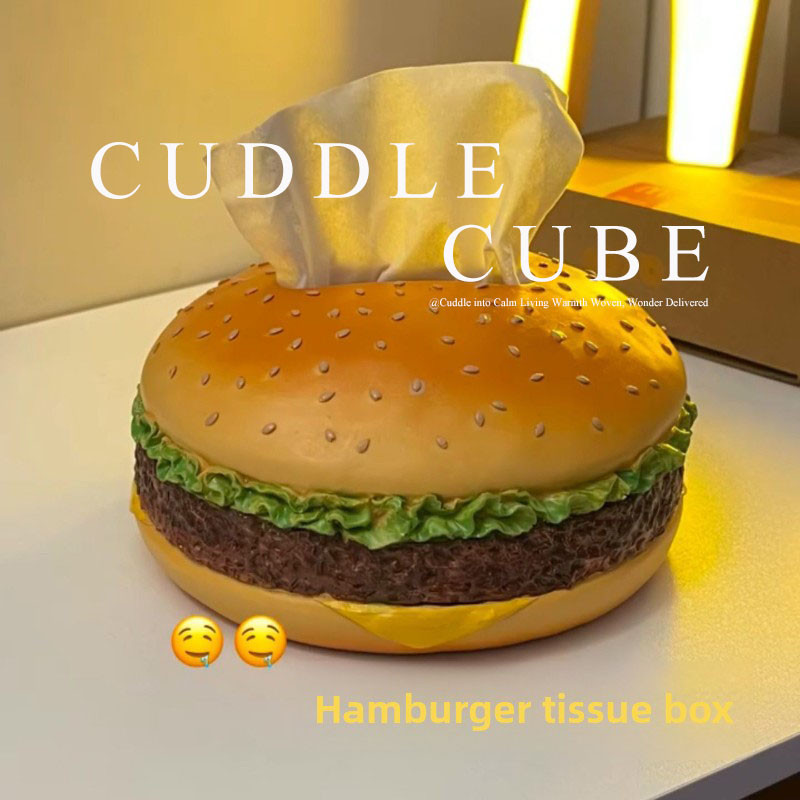 Retro/Burger/Tissue Box/Living Room/Home/Decorations/Ornaments 汉堡包抽纸盒-120