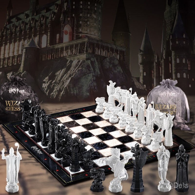 Harry Potter Movie Anime Merchandise Chess Wizard Chess Portable Chess Set Checkers Toy Gift