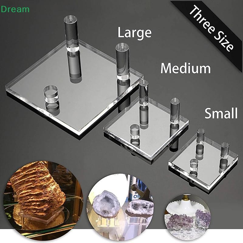 Acrylic Display Stand Holder Suport Shelf Base For Minerals Rock Specimens Geode Stones Jewelry Small Collectibles Display Rack On Sale