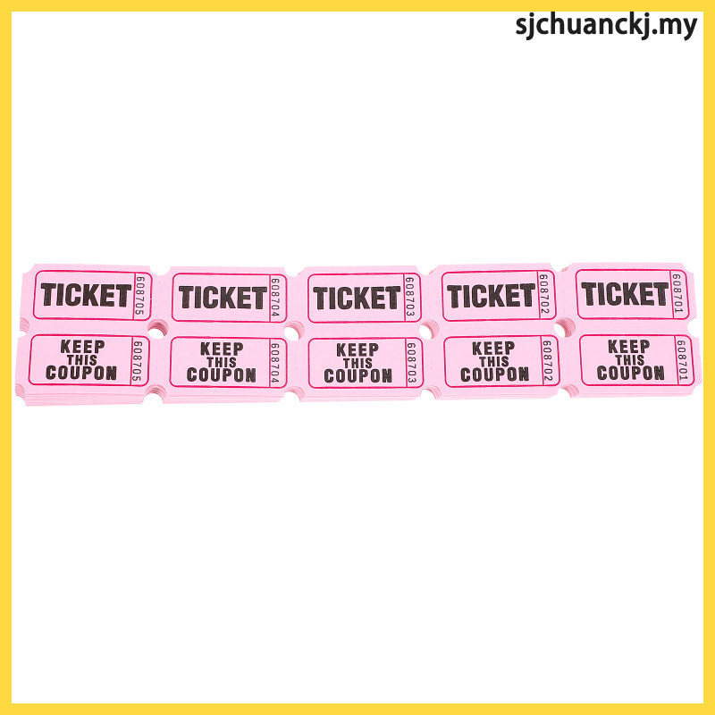 Lottery Draw Tickets Raffle Double Layer Concert Carnival Games sjchuanckj