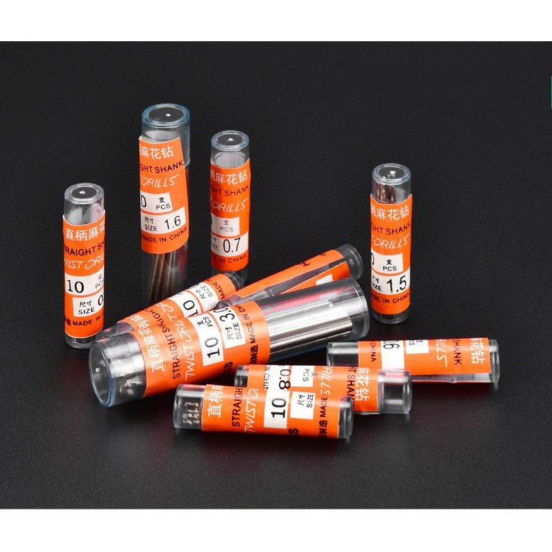 Professional DIY 190 > Drill Nozzle Bit Straight Shank High Speed Steel Stainless Alloy Twist 0.3/0.4/0.5/0.6/0.7/0.8... - Image 2