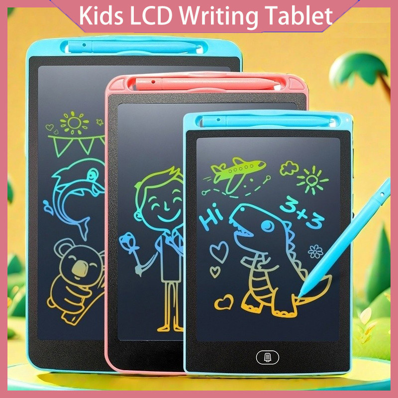6.5/8.5/12Inch Kids LCD Writing Tablet Erasable Graphics Drawing Board Multi-Function Education Pad
