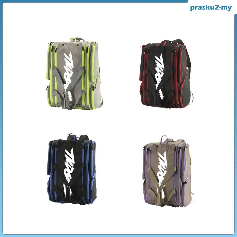 [PraskuafMY] Pickleball Bag Gear Storage Bag for Women Men Adjustable Equipment Organizer