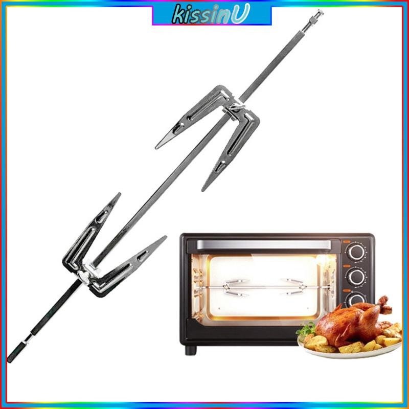 kiss Stainless Steel Rotisserie Forks Chicken Roaster Fork Horizonal for BBQ Grill