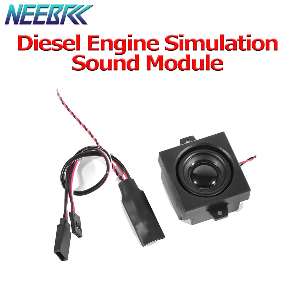NEEBRC NEW RC Diesel Engine Simulation Sound Module 5-8.4V Input 5W Horn Speaker For RC Remote Control Car Boat Airplane DIY Model