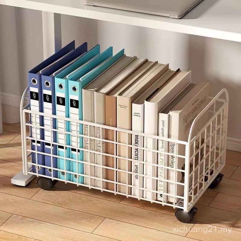 Kotak Buku Seni Besi komputer meja rak Meja Penyimpanan Buku pakaian pelajar Barang Baik Kotak Penyimpanan buku Rak Buku Kecil Sederhana