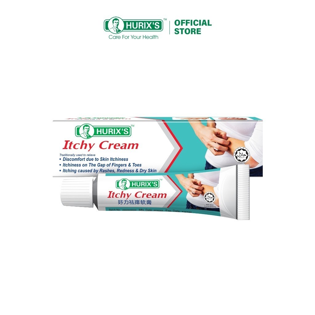 READY STOCK!!! HURIX'S Itchy Cream (6gm) - relieve skin itchiness Kegatalan Kulit Exp:11/2027 好力祛痒软膏