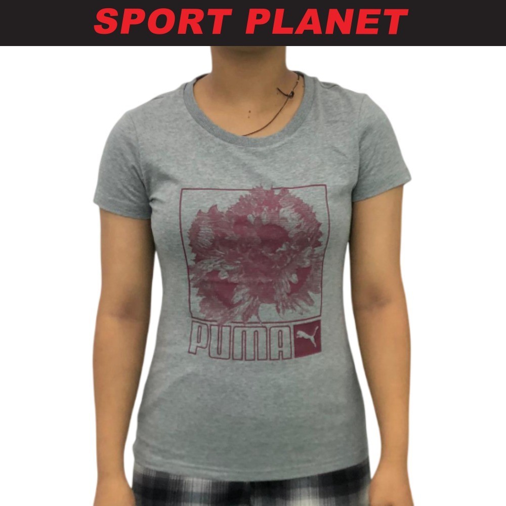 Puma Women Graphic Tee Shirt Baju Perempuan (680844-03) Sport Planet 32-08
