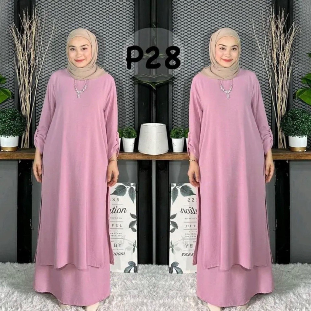 New Suit BELLA Muslimah Fashion (Ironless) Labuh Sets Wanita Clothing