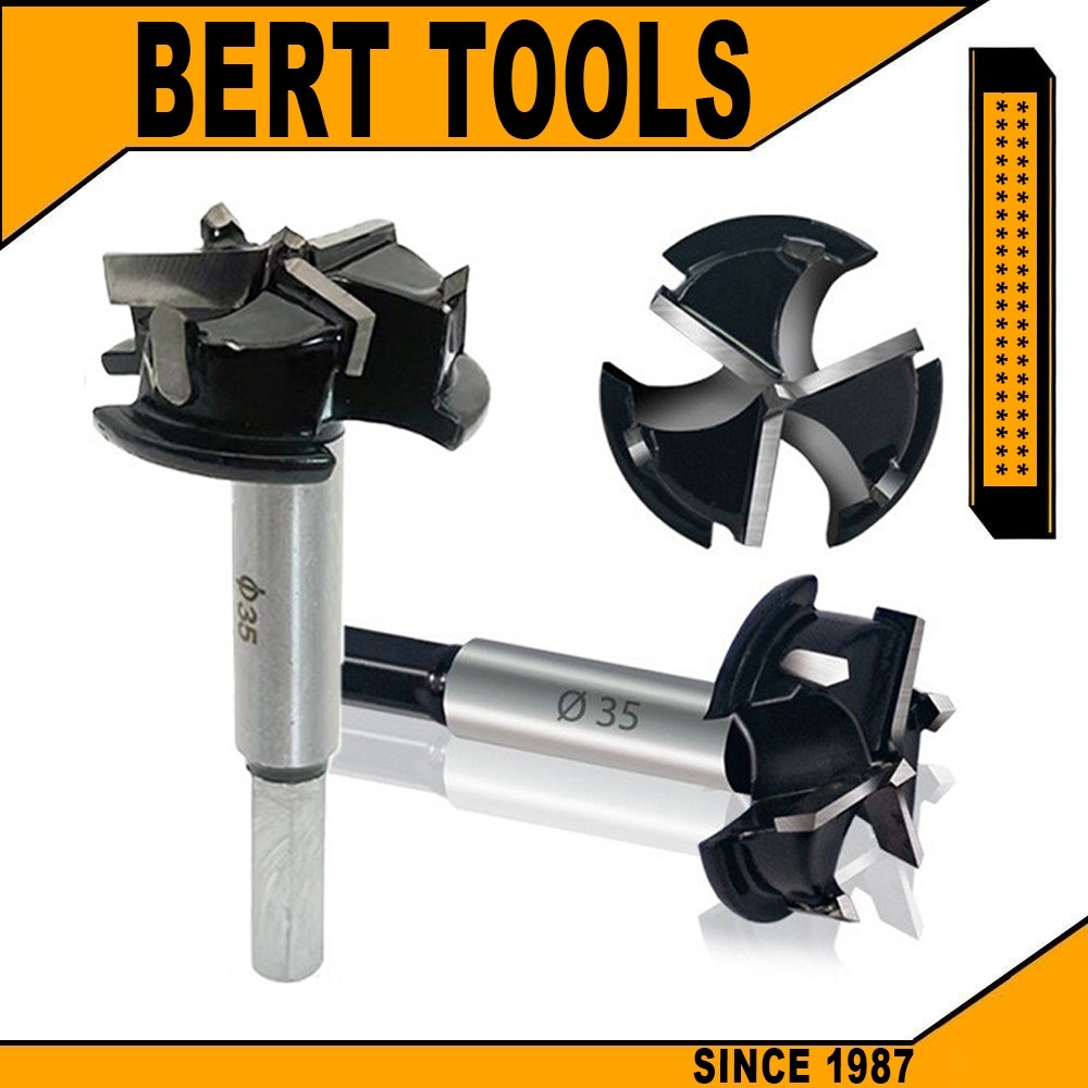 Build DIY BERT ｜Drill Bit Three-blade Hard Alloy Woodworking Hole Opener Tungsten Steel Wood Boring Round Shank Saw... - Image 4