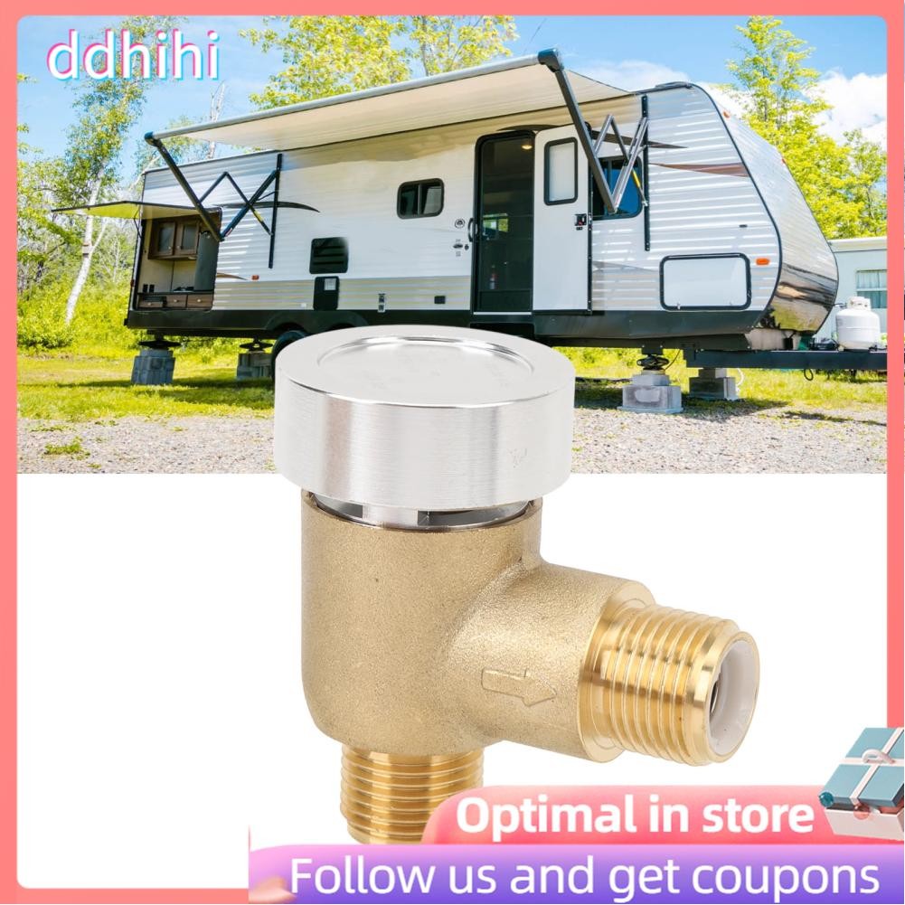 Ddhihi Trailer Flusher Check Valve 571 VAC CHK A Prevent Backflow Precise Threads RV Vacuum Breaker Brass for Travel Trailers