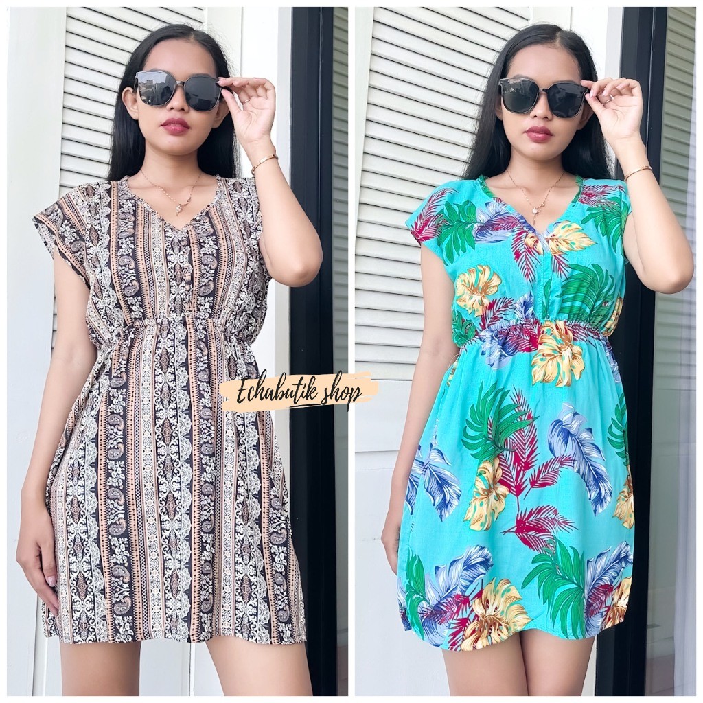 Premium Multi Bali Flower Short Manohara Dress Negligee Reliable Must - Image 5