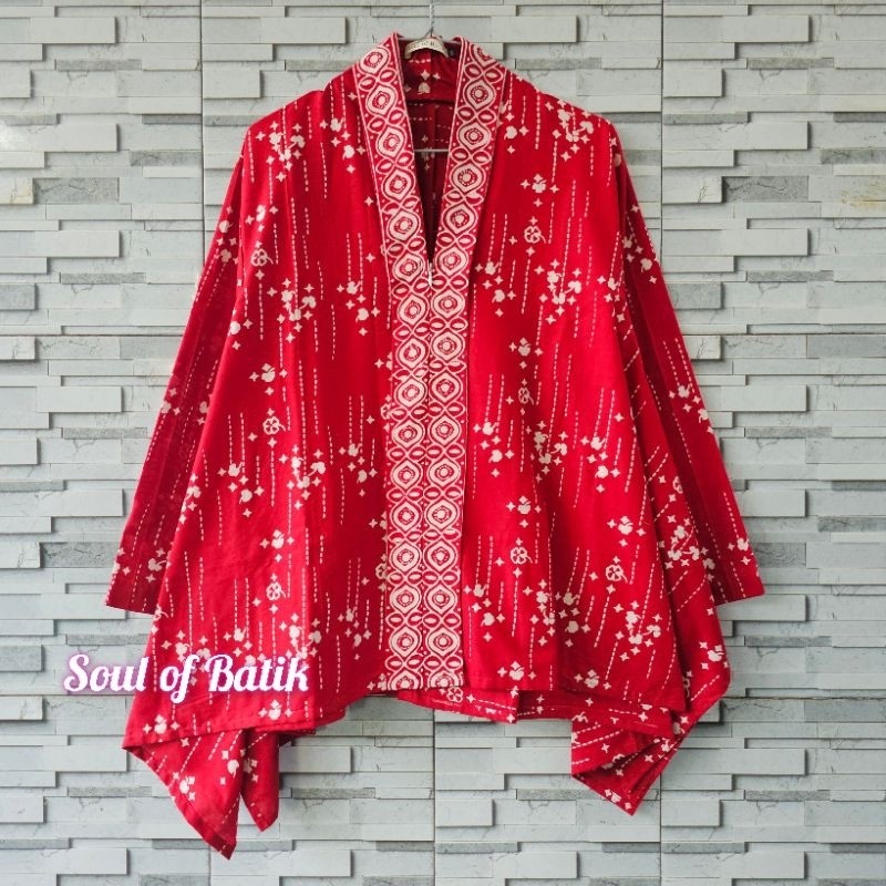 Essential Durable Kartini BATIK BLOUSE TOP CAP LONG SLEEVES Quality Reliable - Image 3