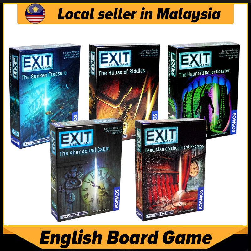 EXIT Board Game Card-Based At-Home Escape Room Game The House of Riddles/The Abandoned Cabin