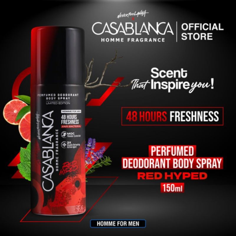 Premium Quality CASABLANCA PARFUM SPRAY MEN/COWOK 150ML 100% TERMURAH PROMO TOKO BARU Reliable Versatile - Image 5