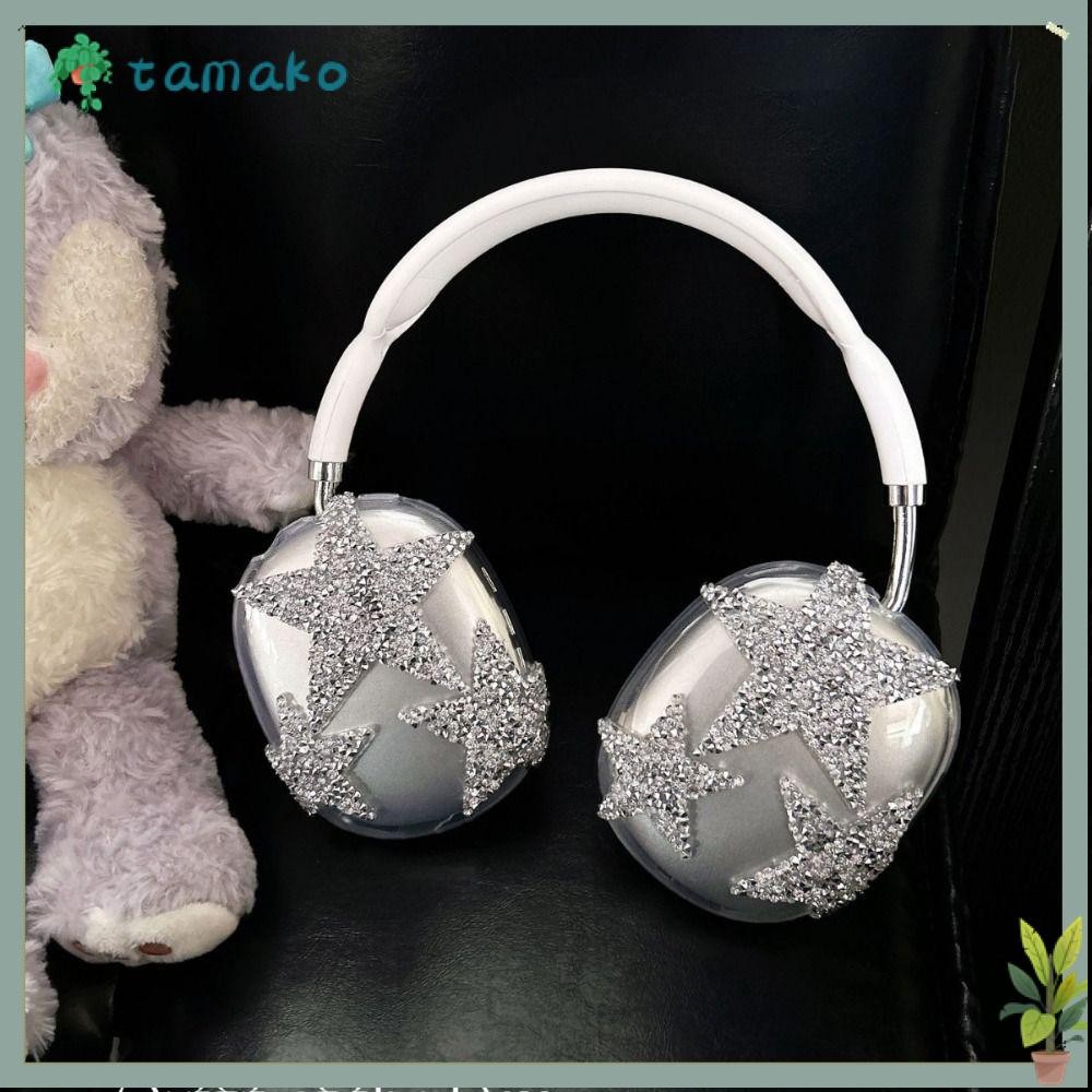 TAMAKO Earphone , Shiny Stars Shockproof Protective , High Quality Soft Anti-Scratch TPU Headphone Cover for Airpods Max