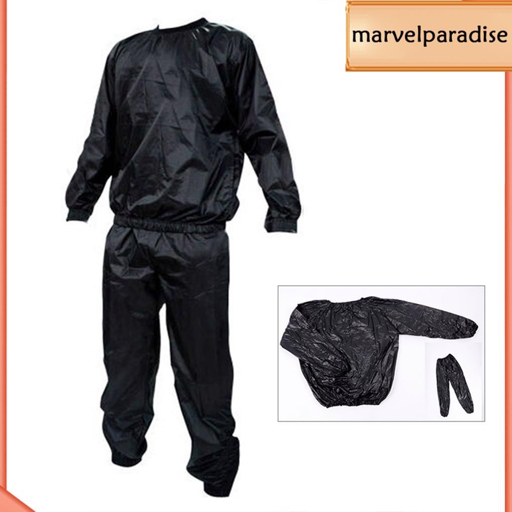 【Mapde】Sauna Suit Gym Outfit Fitness Clothing Thickened Multipurpose Workmanship Sporting Equipment Slimming Tracksuit