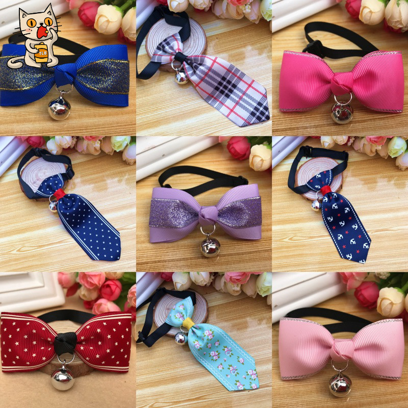 Pet Collar Bow Tie Cat Dog Tie Kolar Kucing Raya Outfit Collar Anjing 宠物项圈狗狗猫咪领带蝴蝶结围脖