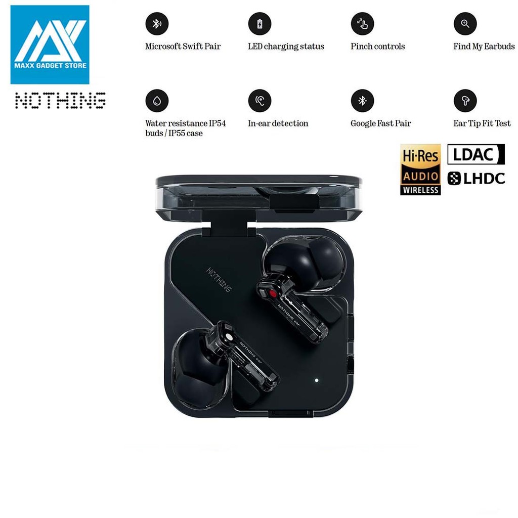 Nothing Ear  Wireless Earbuds with ChatGPT Integration, Smart ANC, Hi-Res Audio with LDAC & LHDC