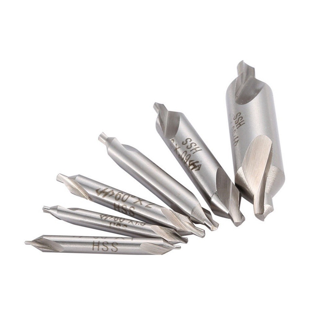 DIY Craft 6pcs 1.0-5.0mm HSS Center Drill Bit Set Metalworking Hole Cutter 60 Degrees Combined - Image 5