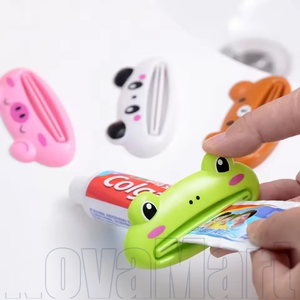 Cartoon Toothpaste Squeezer Dispenser - Tube Saver, Facial Cleanser Clips, Perfect for Kids, Adults, and Daily Use
