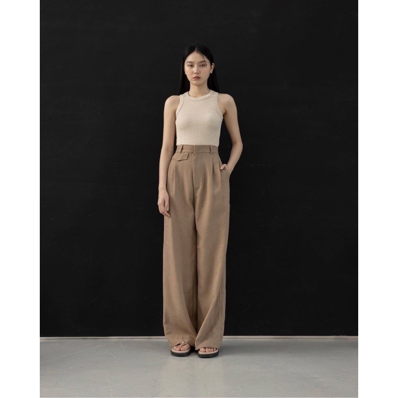 Reliable Multi ORO PANTS Celana Wanita Highwaist Panjang Kulot Bahan Anti Kusut Loose Trouser Basic Kerja Korean Styl... - Image 5