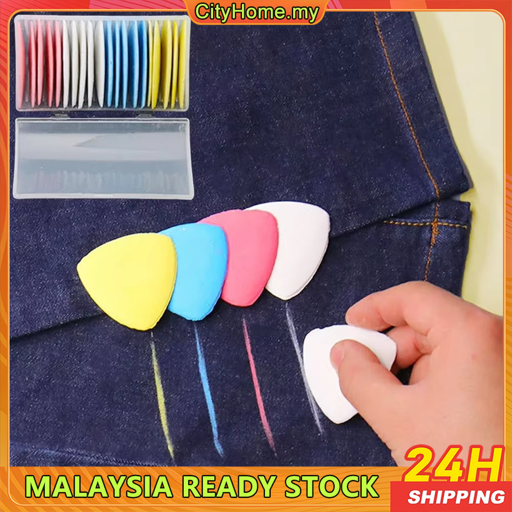 20Pcs Colorful Erasable Tailors Chalk Fabric Sewing Marker Clothing Pattern for DIY Sewing Tool Needlework Accessories