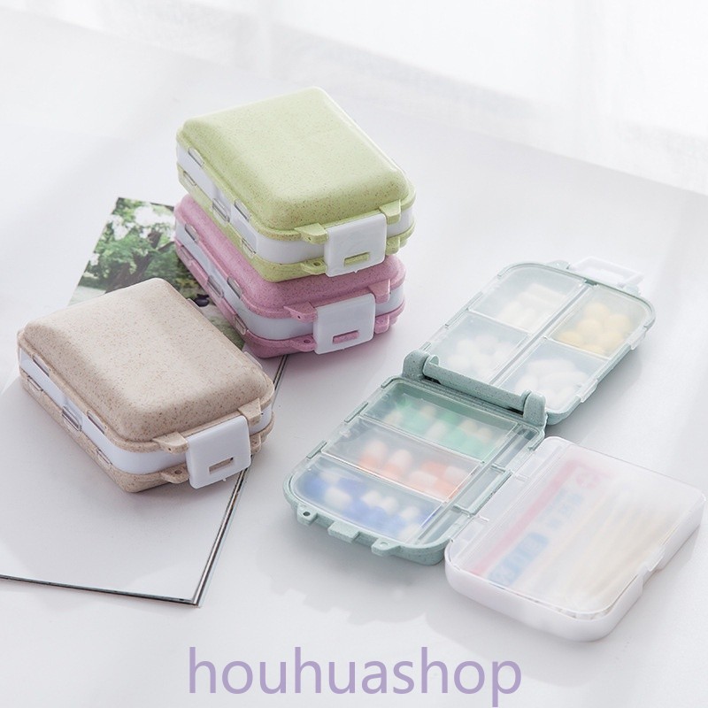 3-layer Dispenser Pill Boxes Mini Tablet Medicine Organizer Case Portable Personal Travel Pillbox