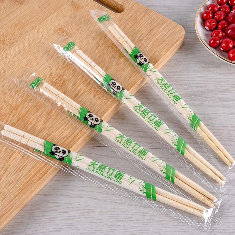 50 Pairs Good Grade Disposable Wooden Chopstick Hygienic Eco-Friendly Bamboo Chopsticks Cutlery