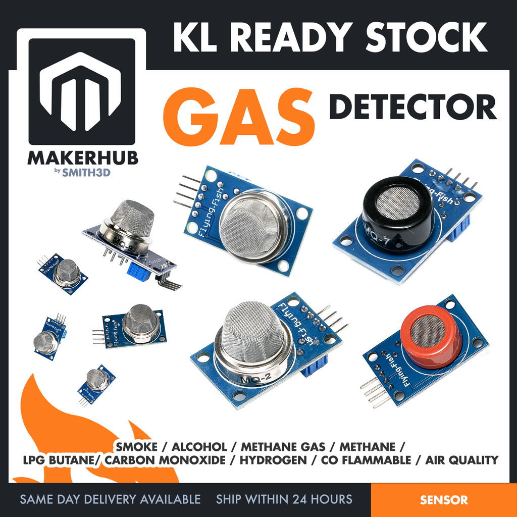 MQ Gas Sensor Module Digital Analog Dual Output Smoke CO LPG Methane Hydrogen Air Quality Detector