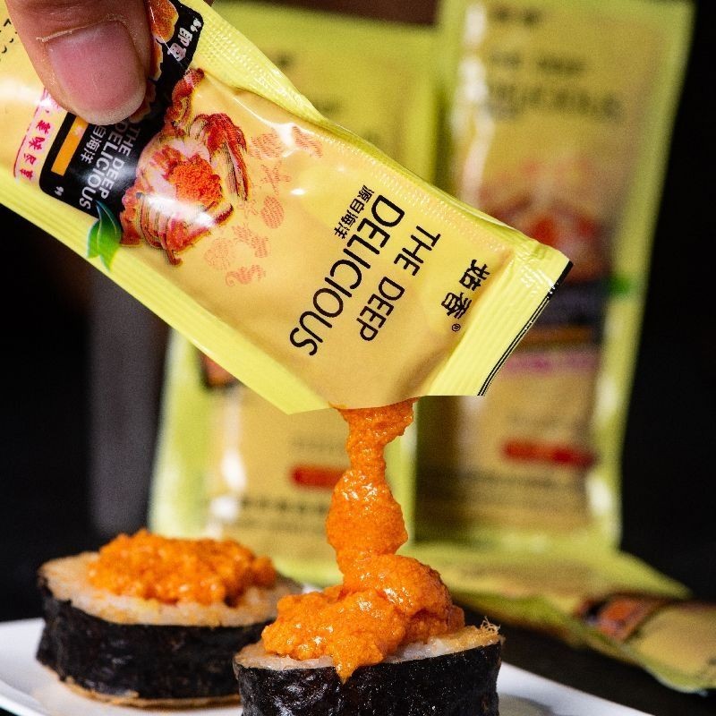 姑香蟹黄酱15g蟹黄酱捞汁拌饭酱即食调料 Crab Roe Sauce 15g Crab Roe Sauce Instant Seasoning