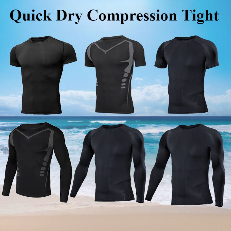 Men Slim Fit Compression Fitness Leggings Suitable for Swimming Gym Workout and Sports Including Undershirt