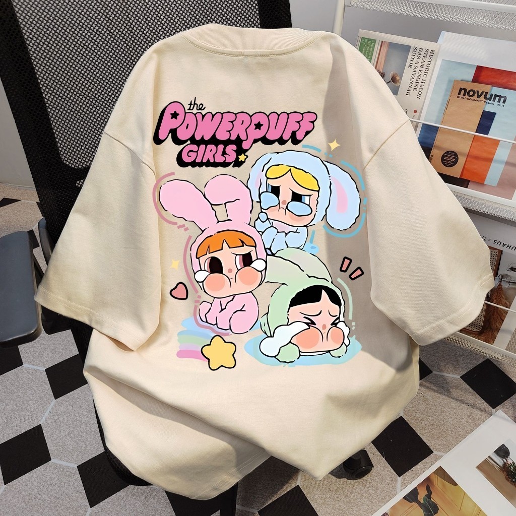 OKO Unisex Soft Comfort Cotton Short Sleeve Cute Cartoon Role Print T-shirt Fashion For Man And Woman Casual Tee