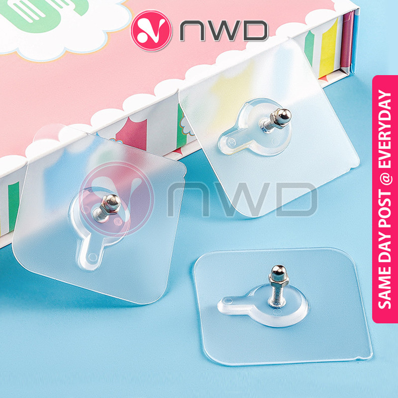 《 》Punch-Free Wall Screw Hook Photo Frame Paint Hanger Decor Cangkuk Dinding 挂钩 NWD