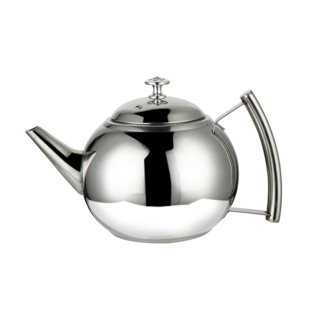 1.5L 2.0L Teapot Coffee Pot Tea Kettle with Filter Strainer Cerek Air Dapur Polished Stainless Steel