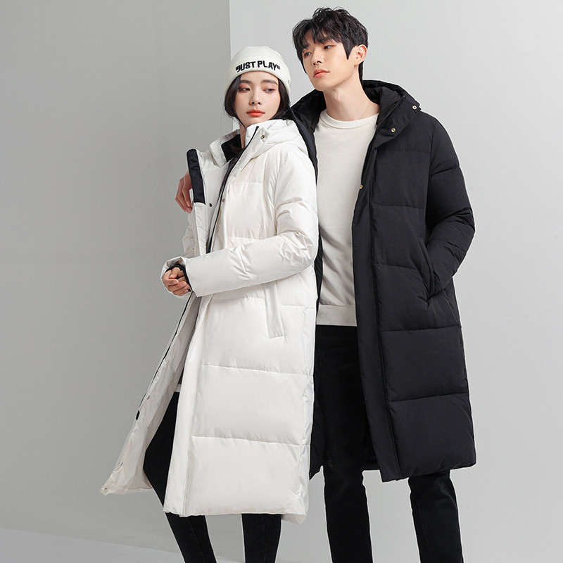 Ready Stock Autumn Winter Warm Down Jacket White Duck Down Jacket Jacket New Style Winter Hot-selling Long Down Jacket Male Couple Fashion Casual Trendy Jacket Fila Same Style Down Jacket Printable Press Label