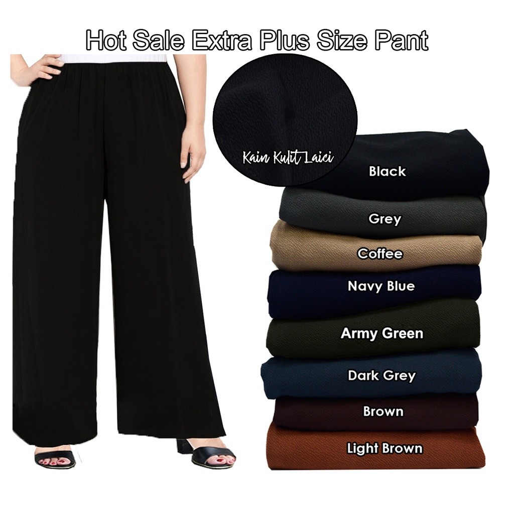 PPF 101 EXT PLUS SIZE Long Pant Seluar Labuh Saiz Besar Seluar Labuh Kosong Kulit Laici Tebal