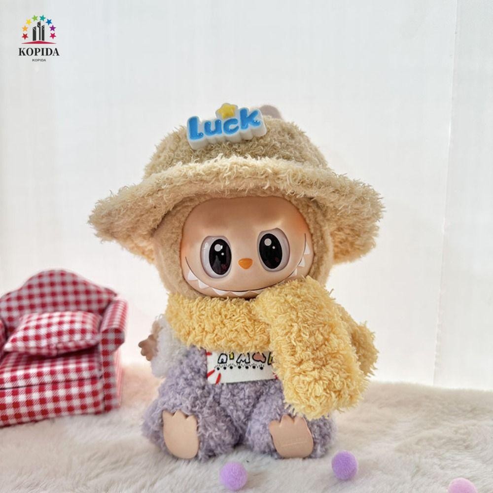 WILLIS 1 set Labubu II Plush Doll Outfit, Collection Scarf Sitting Party Labubu Doll Clothes, Trim Dress Suit Replacement DIY Mini Cotton Doll's Clothes Baby Pendant