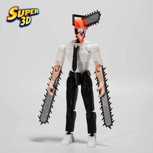 dummy 13 action figure lucky 13 action figure action figure t13 action figure 3D Printing Chainsaw Man Figure Lucky 13 Merchandise Multi-Joint Action Figure Finished Product Model Figure Building Block Figure
