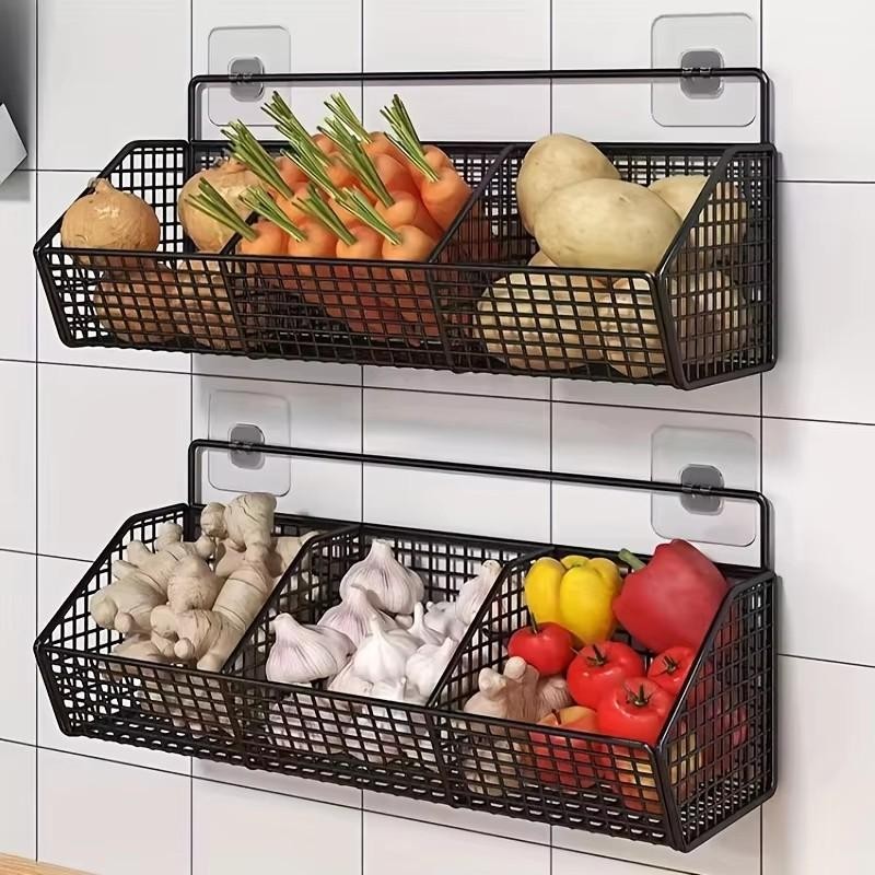 Onion Vegetable Basket, Wall-Mounted, Kitchen Storage Storage Storage Storage Storage Storage Storage Storage Storage Storage Storage