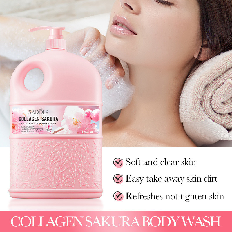 SADOER Sakura Scent Beauty Shower Gel Cleansing Body Wash