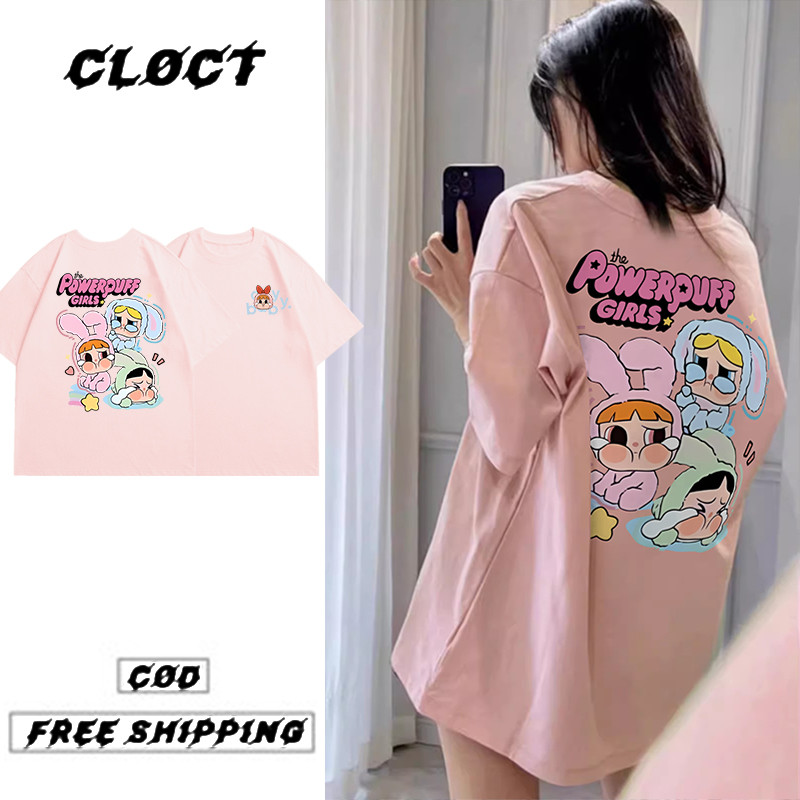 P001196*Cloct baju t shirt perempuan tshirt woman t shirt oversize korean style woman baju wanita 衣服女裝 baggy shirt 上衣女 oversized shirt woman CRYING printed