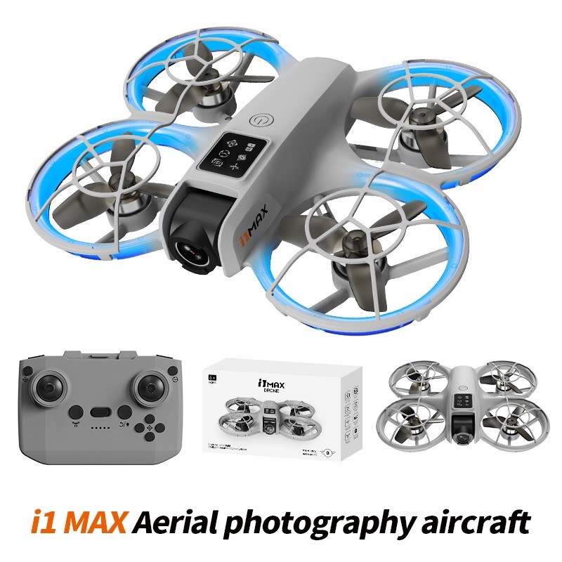 New 2026 i1 MAX 4K HD Dual Camera Obstacle Avoidance Optical Flow Aerial Photography With Cool Light Brushless Drone