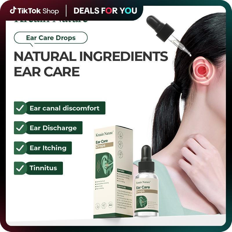 Kreain Nature 1 Ear Care Drops Gentle Formula, Non-Irritating Gentle Formula, Easy to Use & Portable dealsforyoudays
