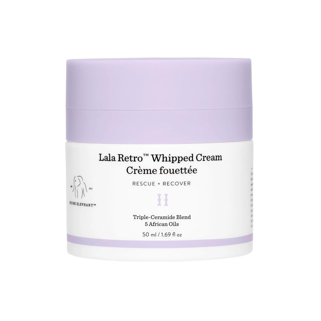 Drunk Elephant Lala Retro Whipped - Ceramide Moisturizer - Clean Clinical Skincare - Cruelty-Free - Dermatologist-Tested - Free of Essential Oils, Silicones, and Fragrance